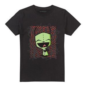 Invader Zim Unisex Adult Happy Face T-Shirt / Black